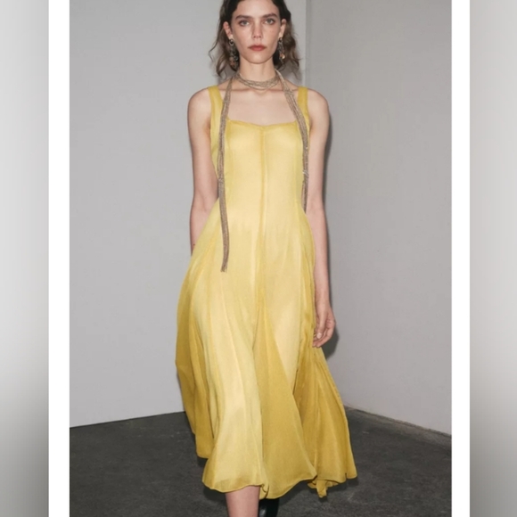 Zara ZW Collection Midi Dress - Picture 2 of 13